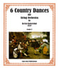 Six Country Dances Orchestra sheet music cover